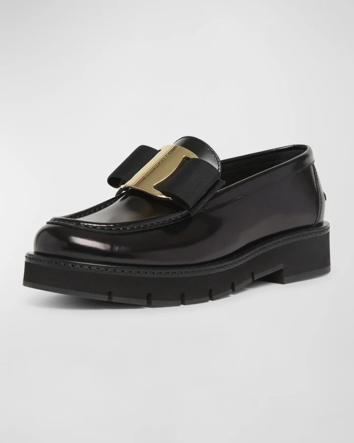 Mirty Leather Vara Bow Loafers - Image 4