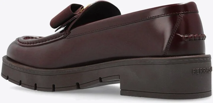 Mirty Vara Bow Leather Loafers - Image 2