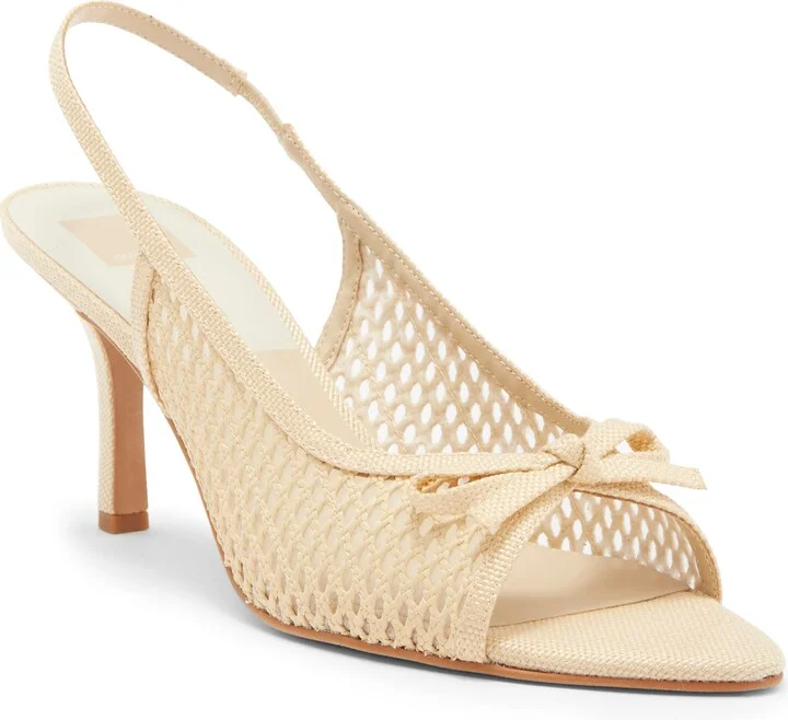 Misa Raffia Slingback Pump