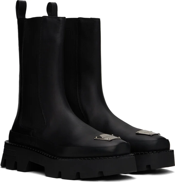 MISBHV Black 'The 2000' Chelsea Boots - Image 4