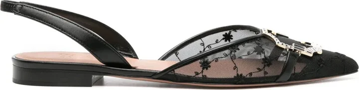 Misha slingback ballerina shoes
