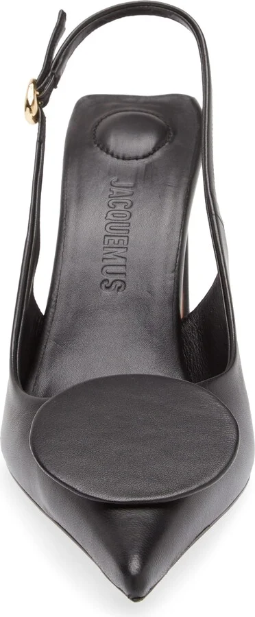 Mismatched Pointed Toe Slingback Pumps - Image 4