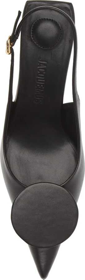 Mismatched Pointed Toe Slingback Pumps - Image 5