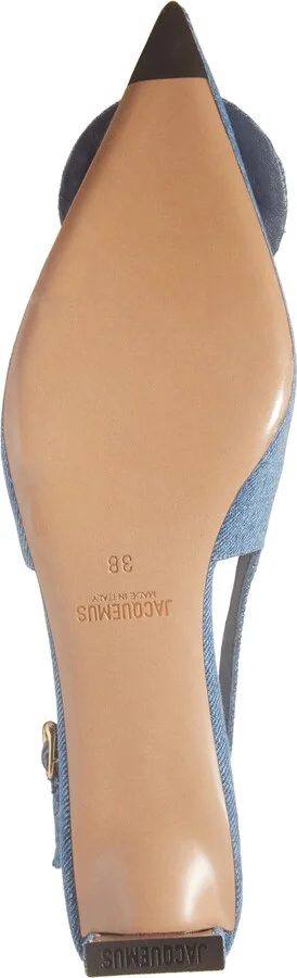 Mismatched Pointed Toe Slingback Pumps - Image 6