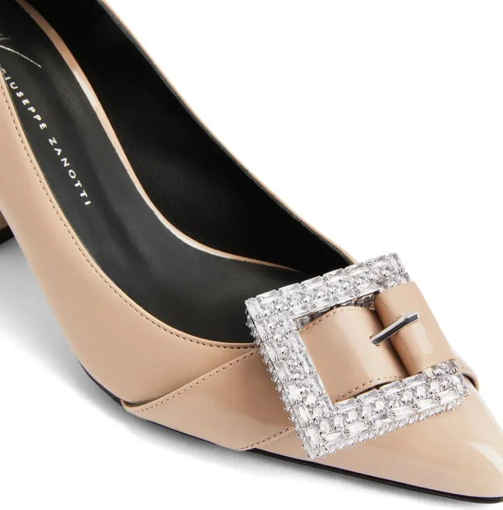 Miss Buckle 70mm leather pumps - Image 4