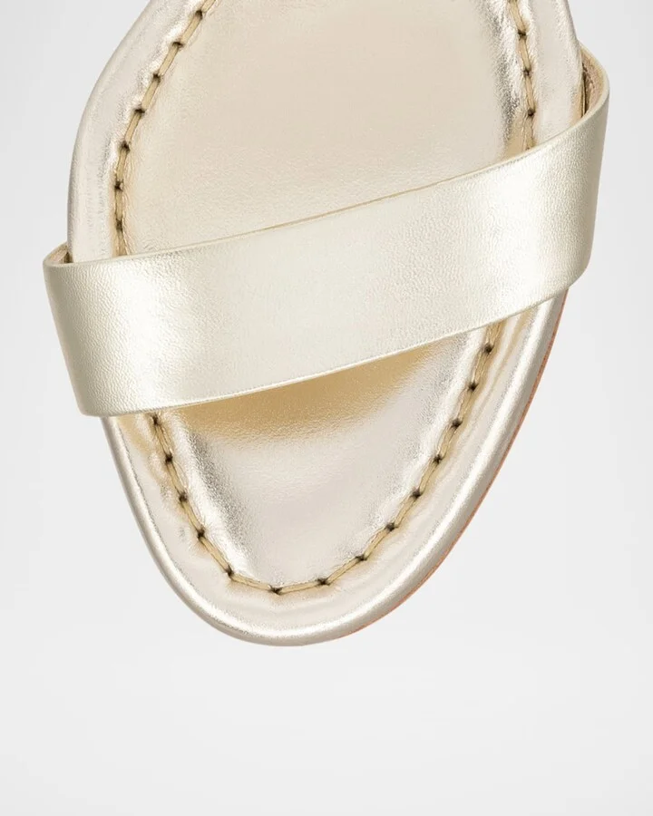 Miss Jane Metallic Red Sole Sandals - Image 2