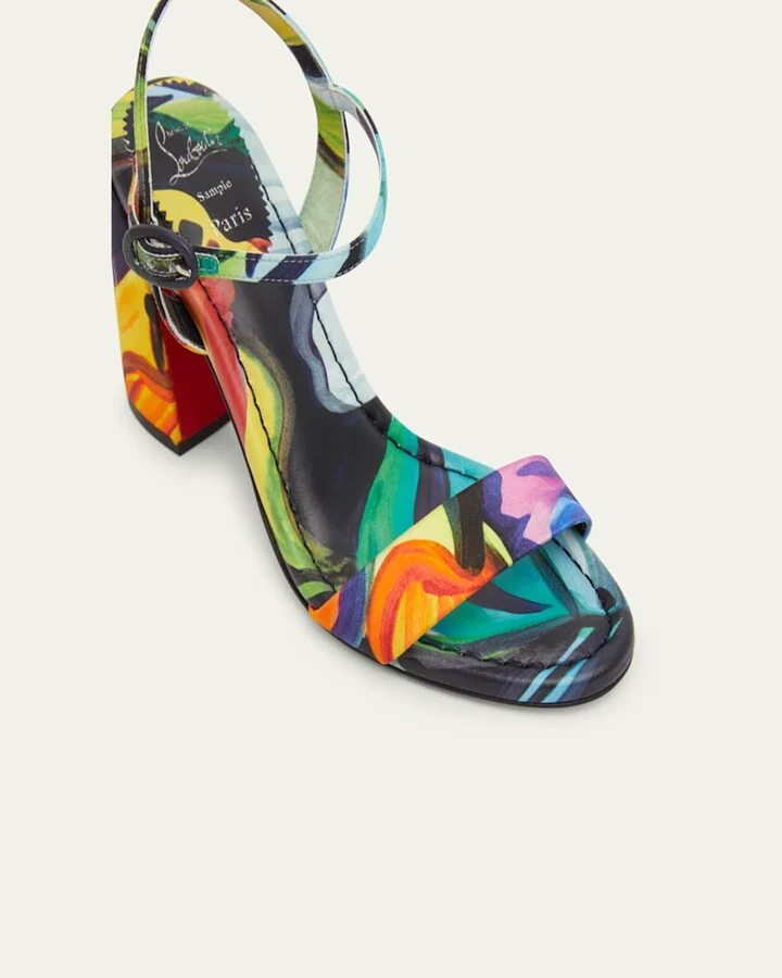 Miss Jane Multi Red Sole Ankle-Strap Sandals - Image 2