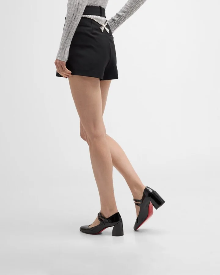 Miss Jane Patent Red Sole Pumps - Image 3