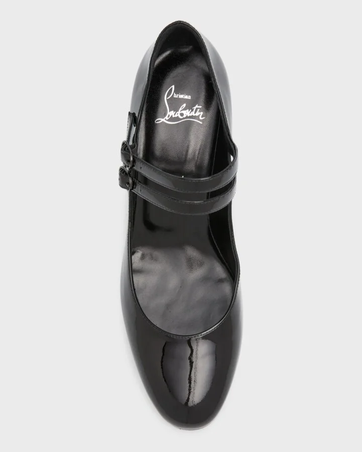 Miss Jane Patent Red Sole Pumps - Image 4