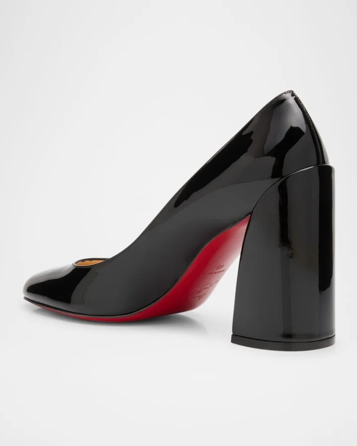 Miss Sab Patent Red Sole Pumps - Image 7