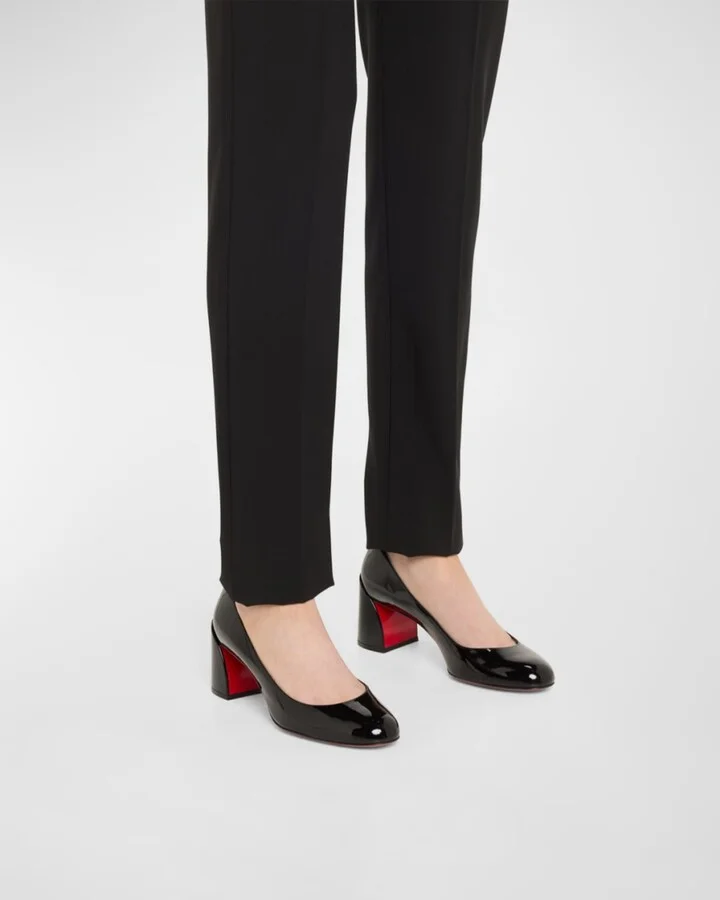 Miss Sab Patent Red Sole Pumps - Image 9
