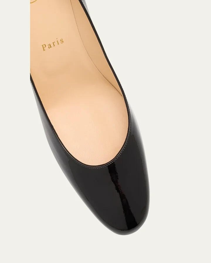 Miss Sab Patent Red Sole Pumps - Image 5