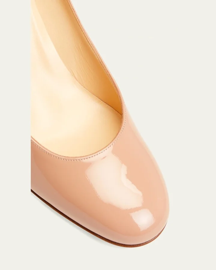 Miss Sab Patent Red Sole Pumps - Image 11