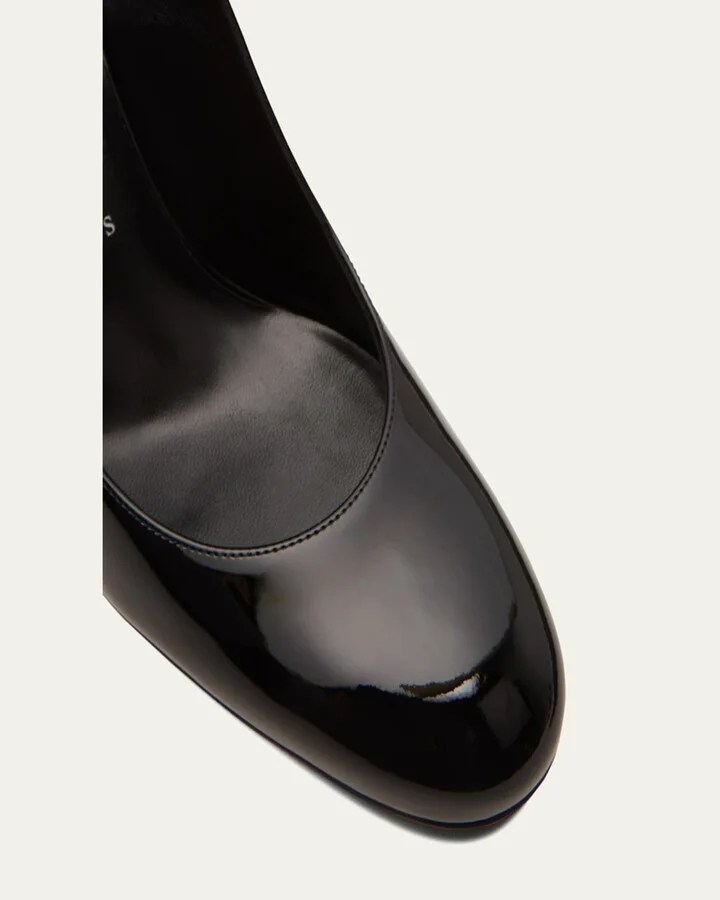 Miss Sab Patent Red Sole Pumps - Image 5