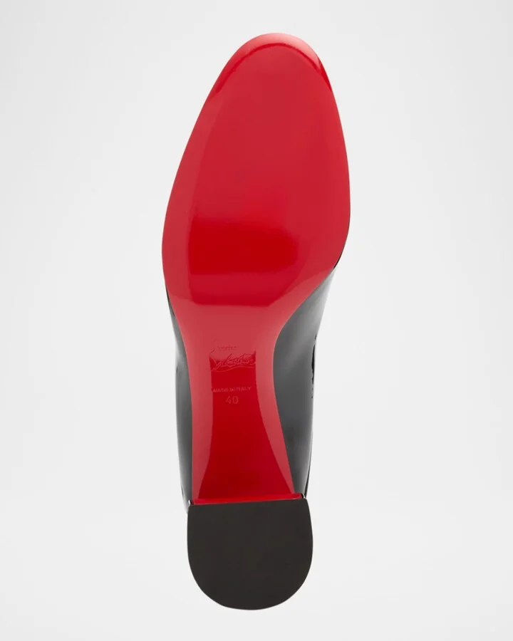 Miss Sab Patent Red Sole Pumps - Image 4