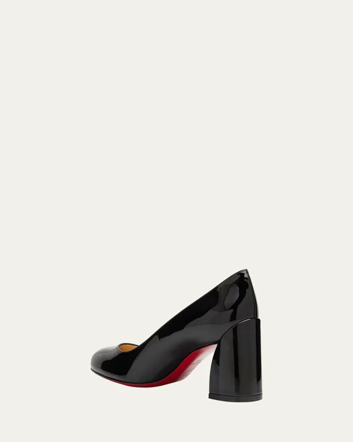 Miss Sab Patent Red Sole Pumps - Image 3