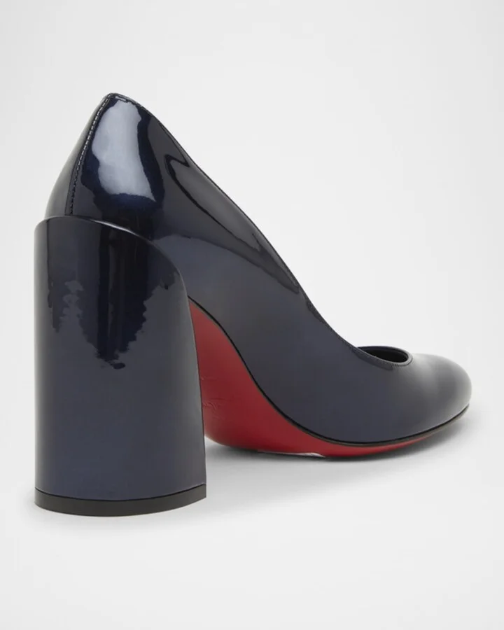 Miss Sabina Patent Red Sole Pumps - Image 2
