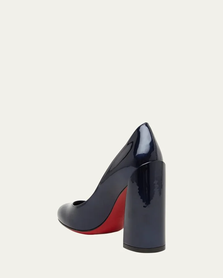 Miss Sabina Patent Red Sole Pumps - Image 2