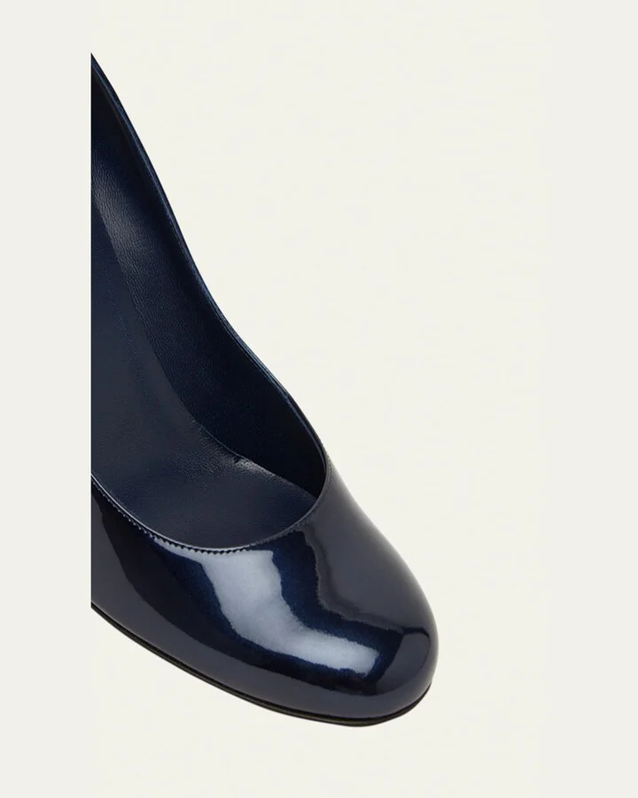 Miss Sabina Patent Red Sole Pumps - Image 3