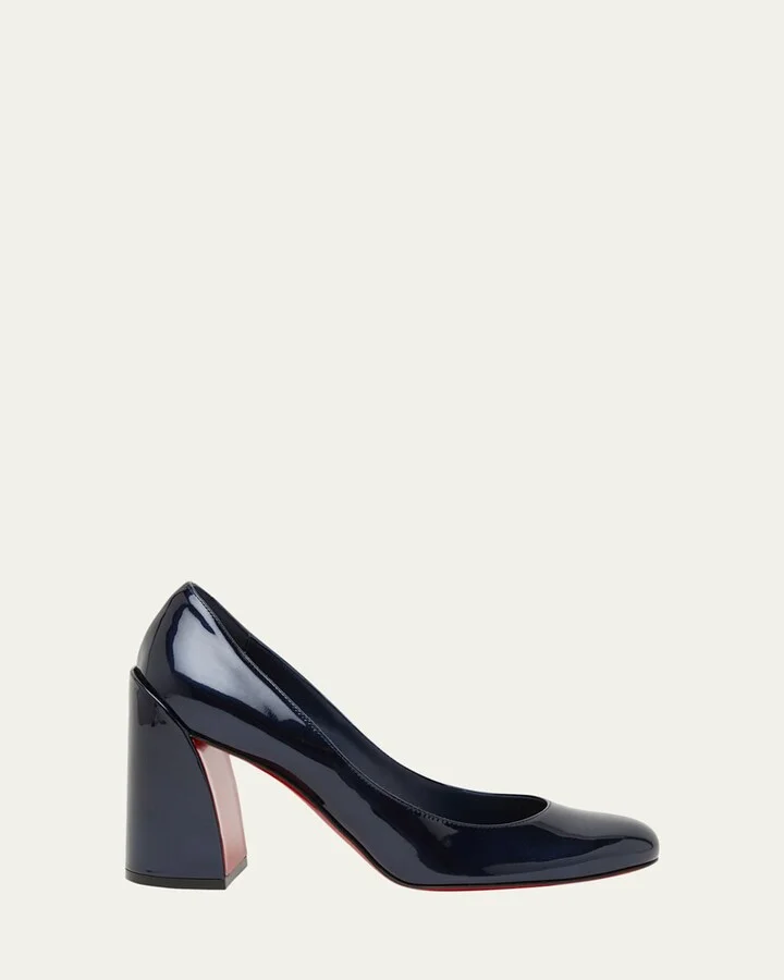 Miss Sabina Patent Red Sole Pumps