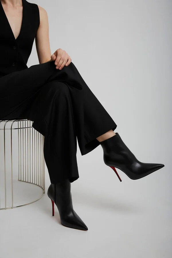 Miss Z 100 black leather boots - Image 2