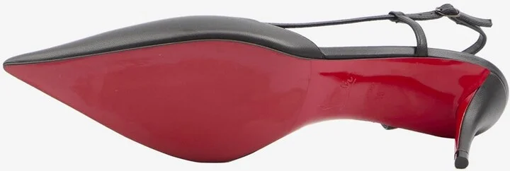 Miss Z 60 Leather Slingback Pumps - Image 3
