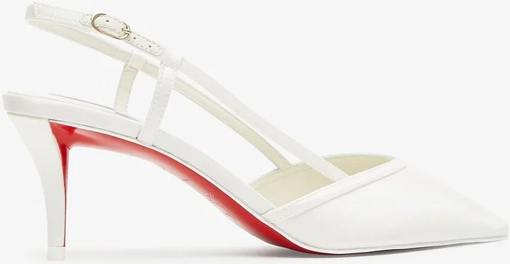 Miss Z 60 white sling pumps - Image 3