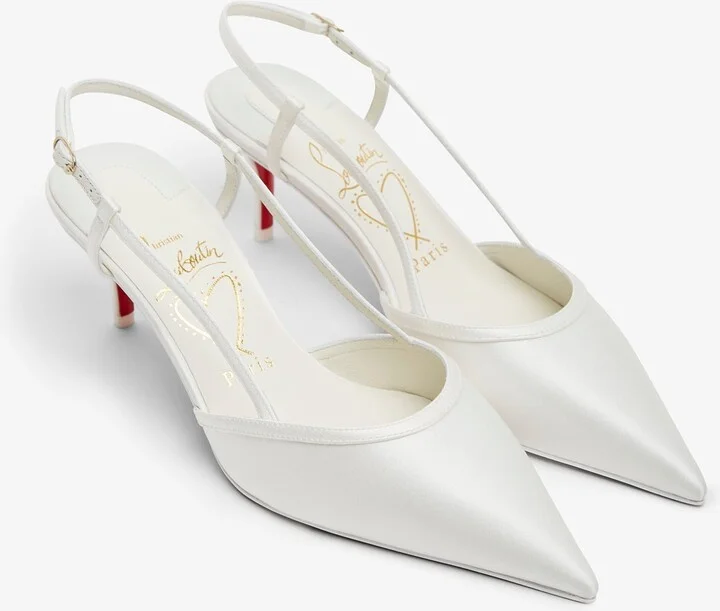 Miss Z 60 white sling pumps - Image 4