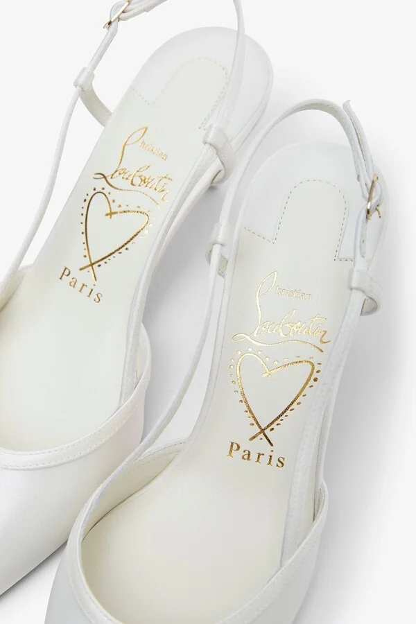 Miss Z 60 white sling pumps - Image 5