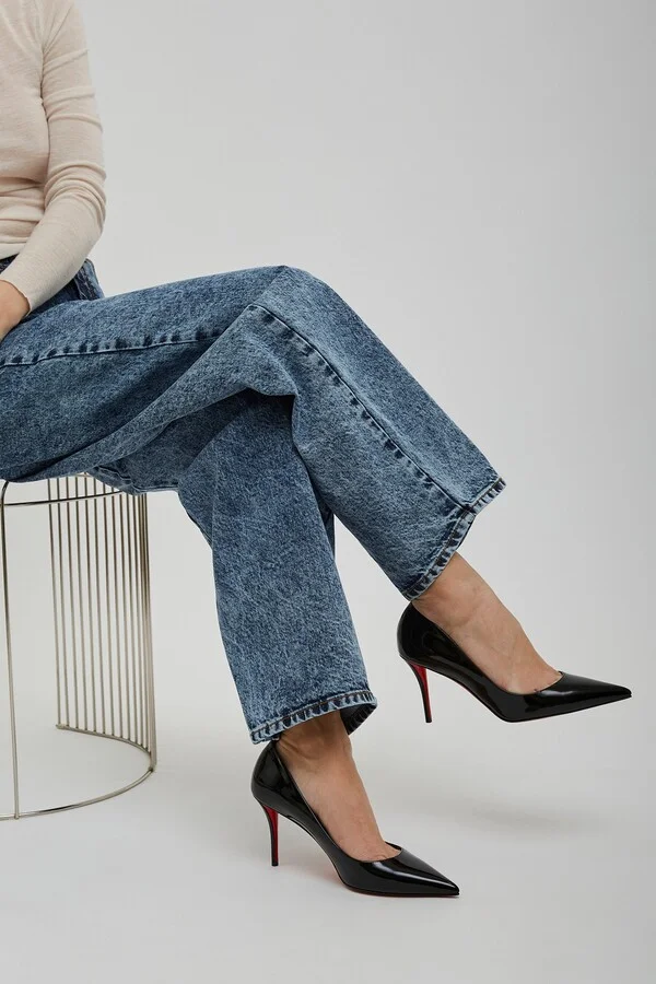 Miss Z 80 black patent pumps - Image 5
