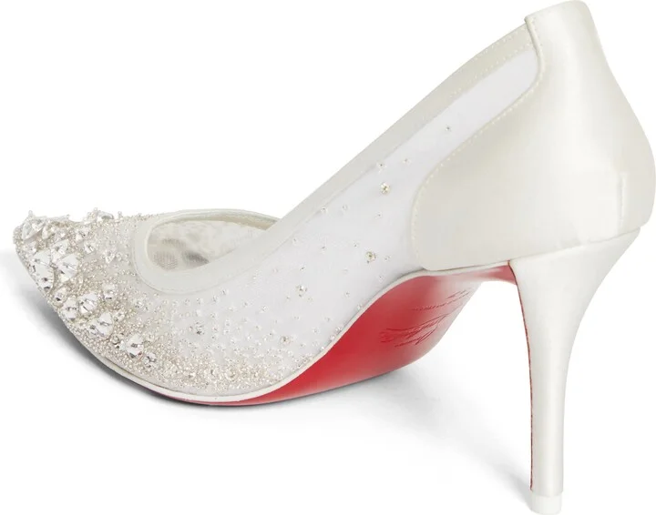 Miss Z Crystal Beaded Mesh Pump - Image 2