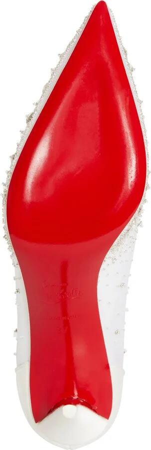 Miss Z Crystal Beaded Mesh Pump - Image 6