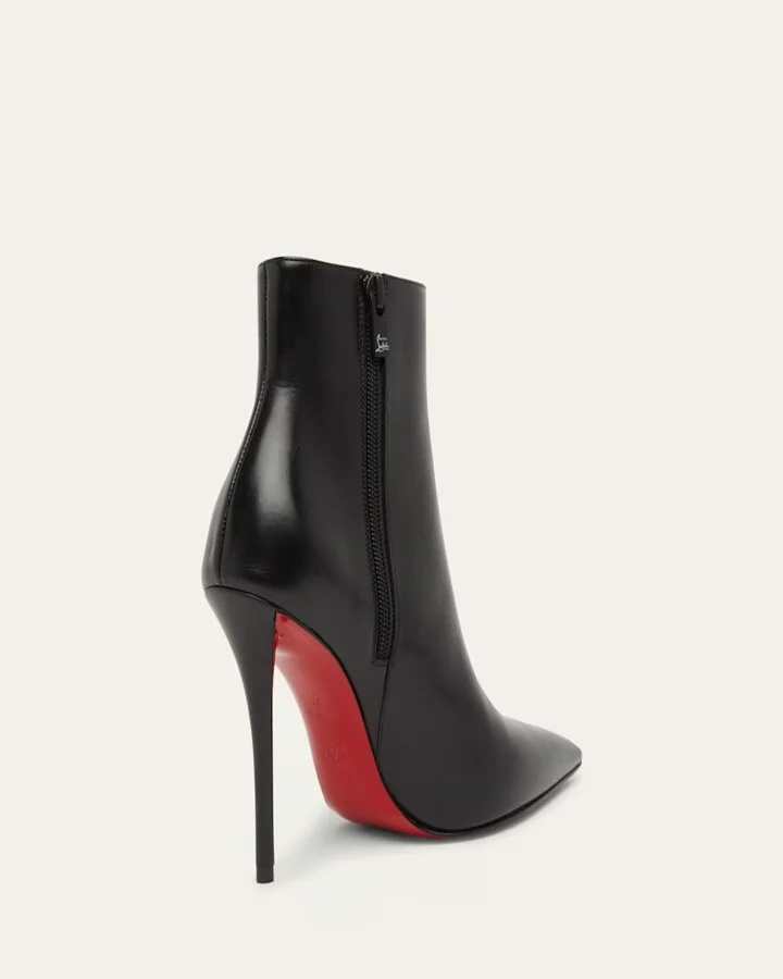 Miss Z Leather Red Sole Booties - Image 2