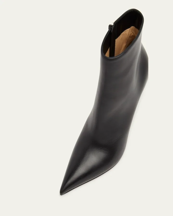 Miss Z Leather Red Sole Booties - Image 4