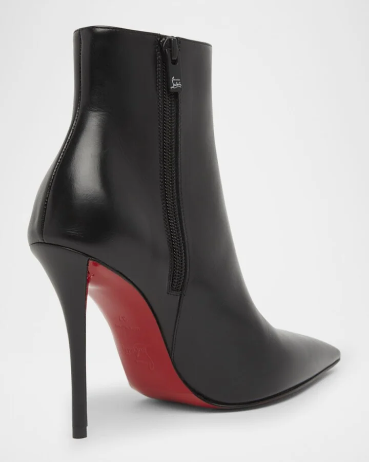 Miss Z Leather Red Sole Booties - Image 2