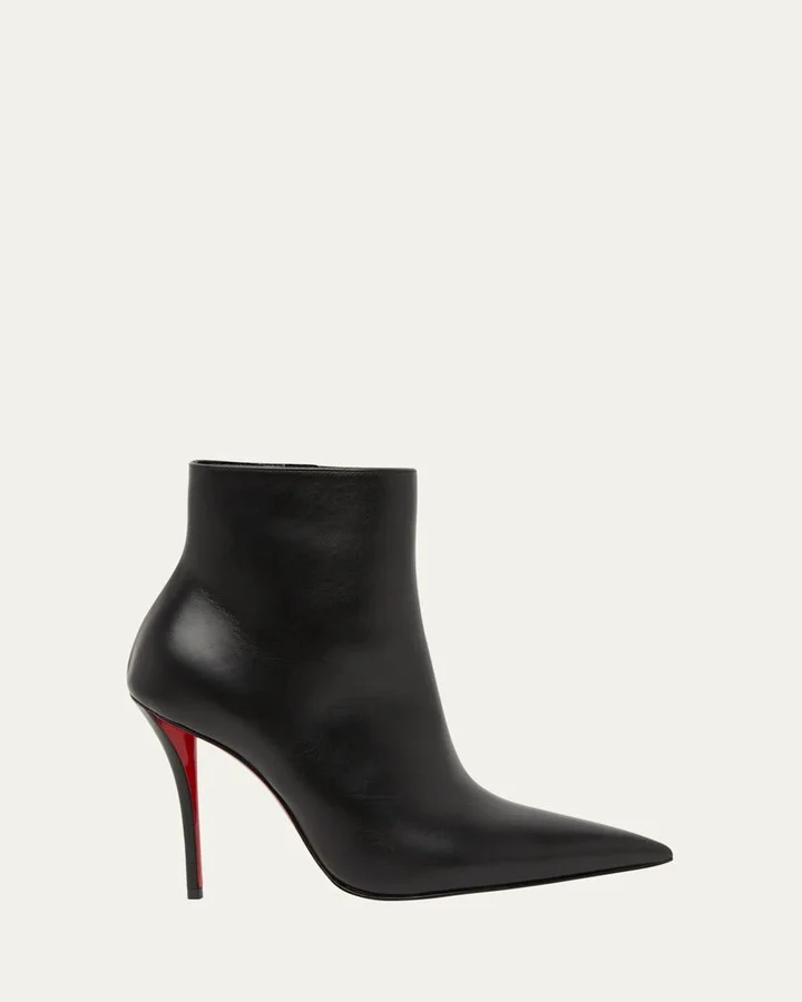 Miss Z Leather Red Sole Booties