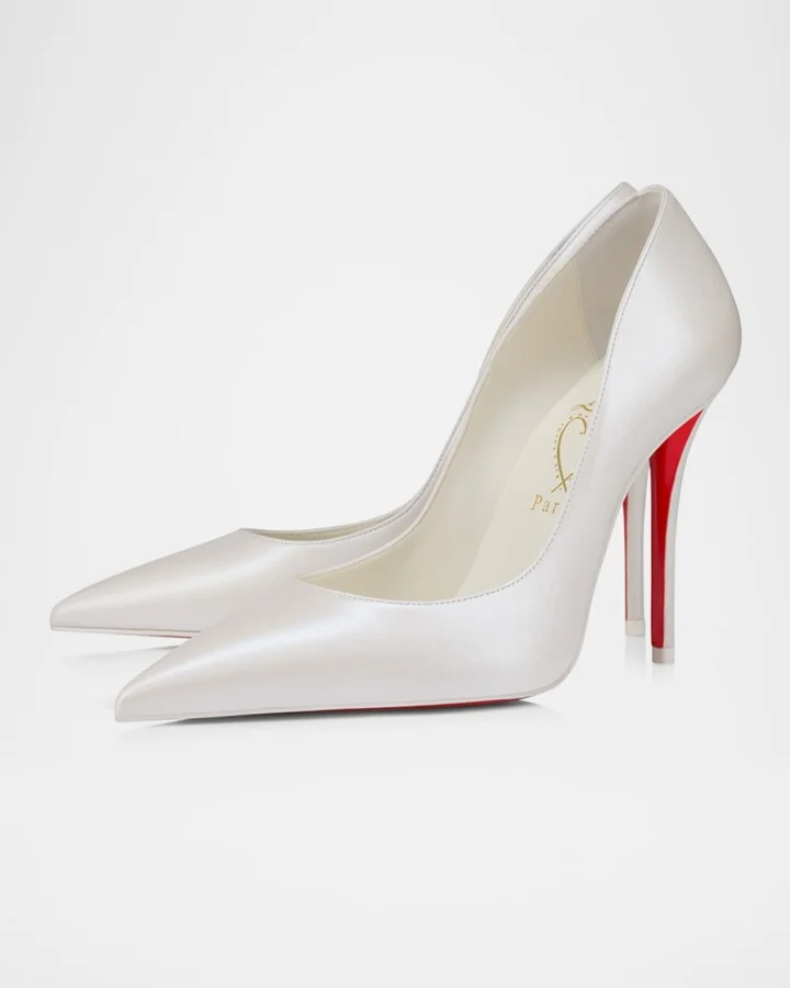Miss Z Leather Red Sole Pumps - Image 3