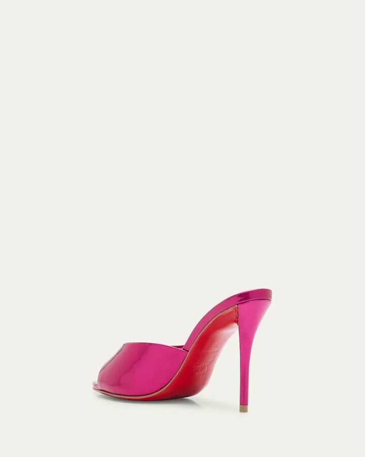 Miss Z Mirror Red Sole Mule Sandals - Image 2