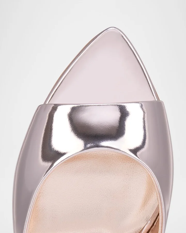 Miss Z Mirror Red Sole Mule Sandals - Image 2