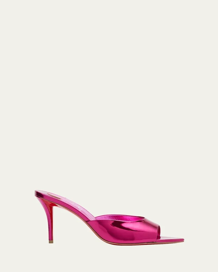 Miss Z Mirror Red Sole Mule Sandals