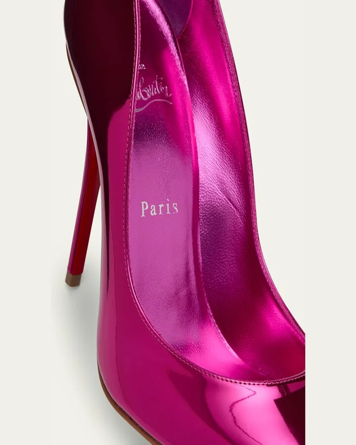 Miss Z Mirror Red Sole Pumps - Image 4