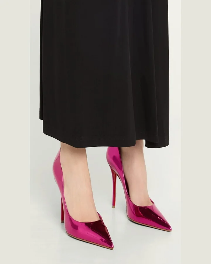 Miss Z Mirror Red Sole Pumps - Image 7