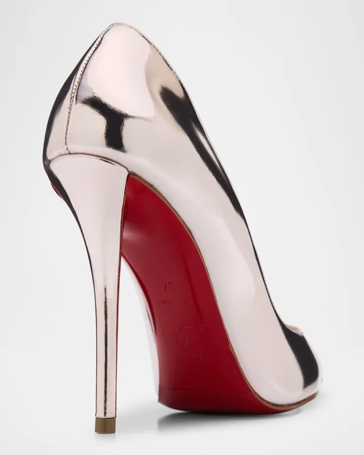 Miss Z Mirror Red Sole Pumps - Image 3