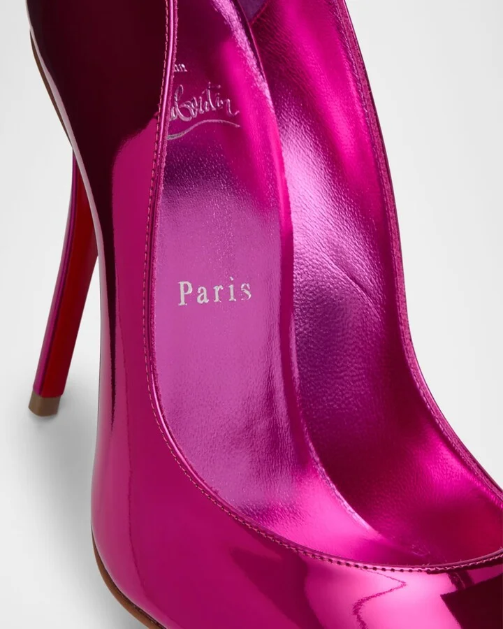 Miss Z Mirror Red Sole Pumps - Image 6