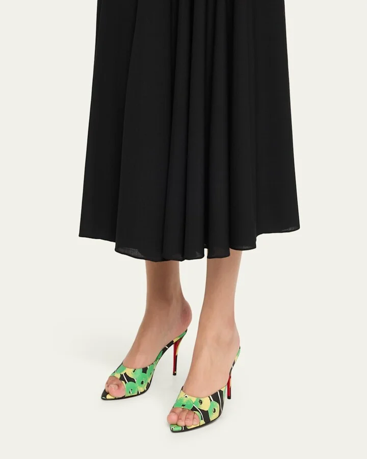 Miss Z Multicolored Red Sole Mule Sandals - Image 5