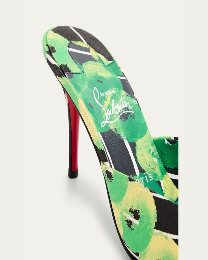 Miss Z Multicolored Red Sole Mule Sandals - Image 11