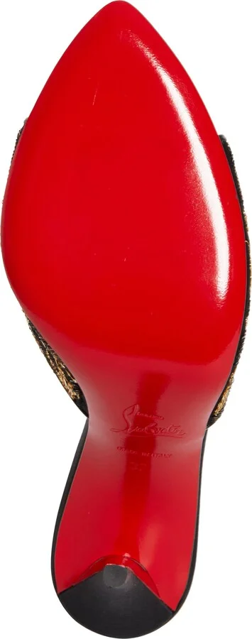 Miss Z Ocelot Sequin Silk Sandal - Image 6
