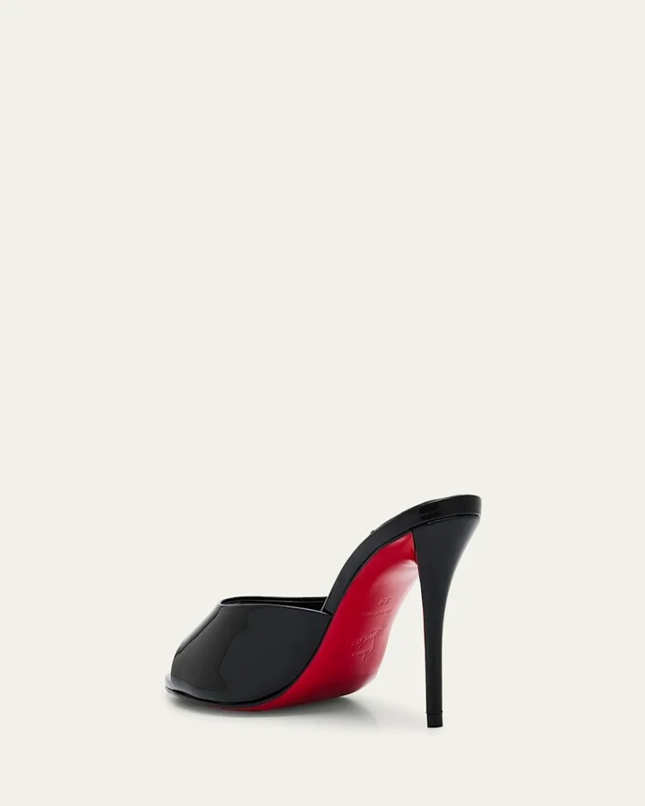 Miss Z Patent Red Sole Mule Sandals - Image 4