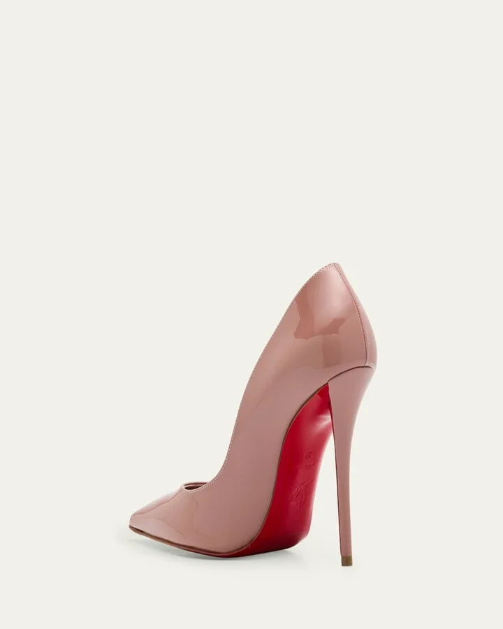 Miss Z Patent Red Sole Pumps - Image 3
