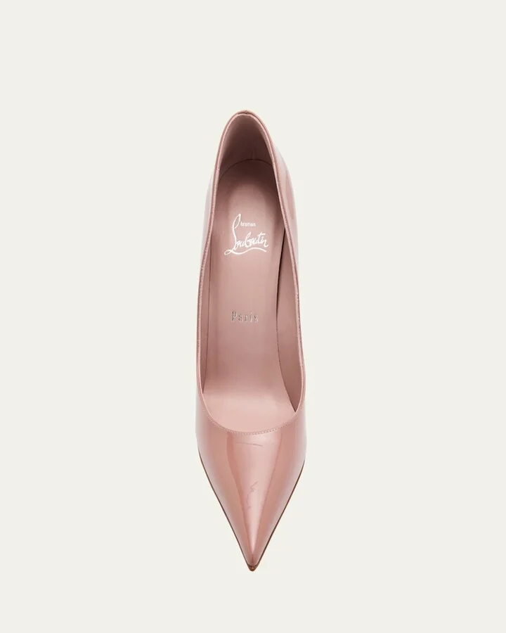 Miss Z Patent Red Sole Pumps - Image 5